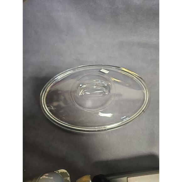 Pyrex L-31-C Oval Lid, Corning White Flora, Fits 1.25 Quart Casserole - Picture 2 of 10